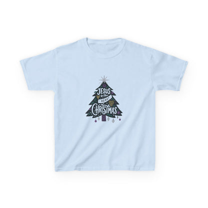 Jesus is the Heart of Christmas Tee - Dinosaur Kids Shirt