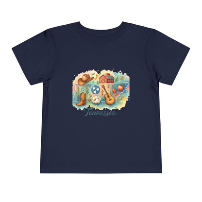 Toddler Tee Tennessee Watercolor Illustration
