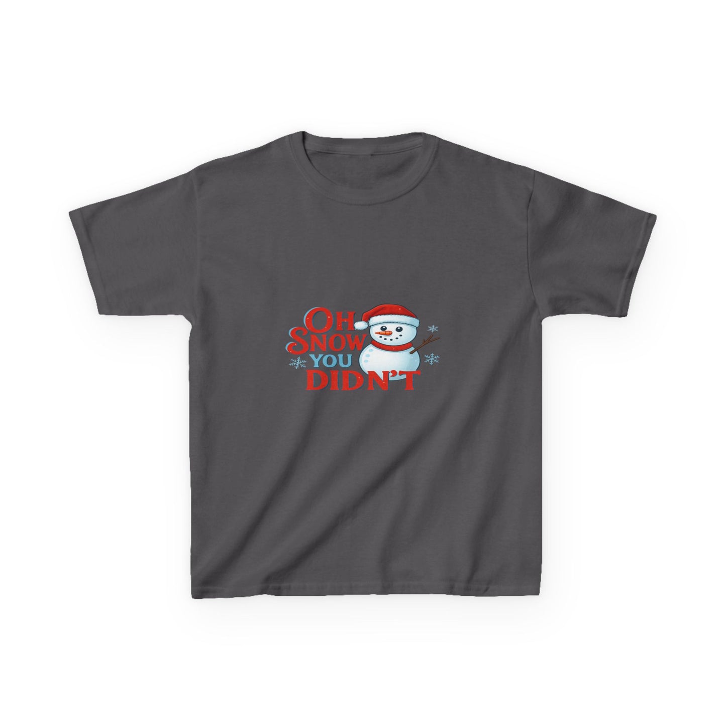 Oh Snow You Didn't! Snowman Dino Christmas Tee