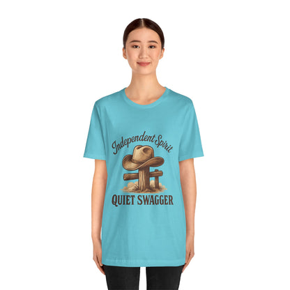 Quiet Swagger Cowboy Tee — Independent Spirit Western T-Shirt