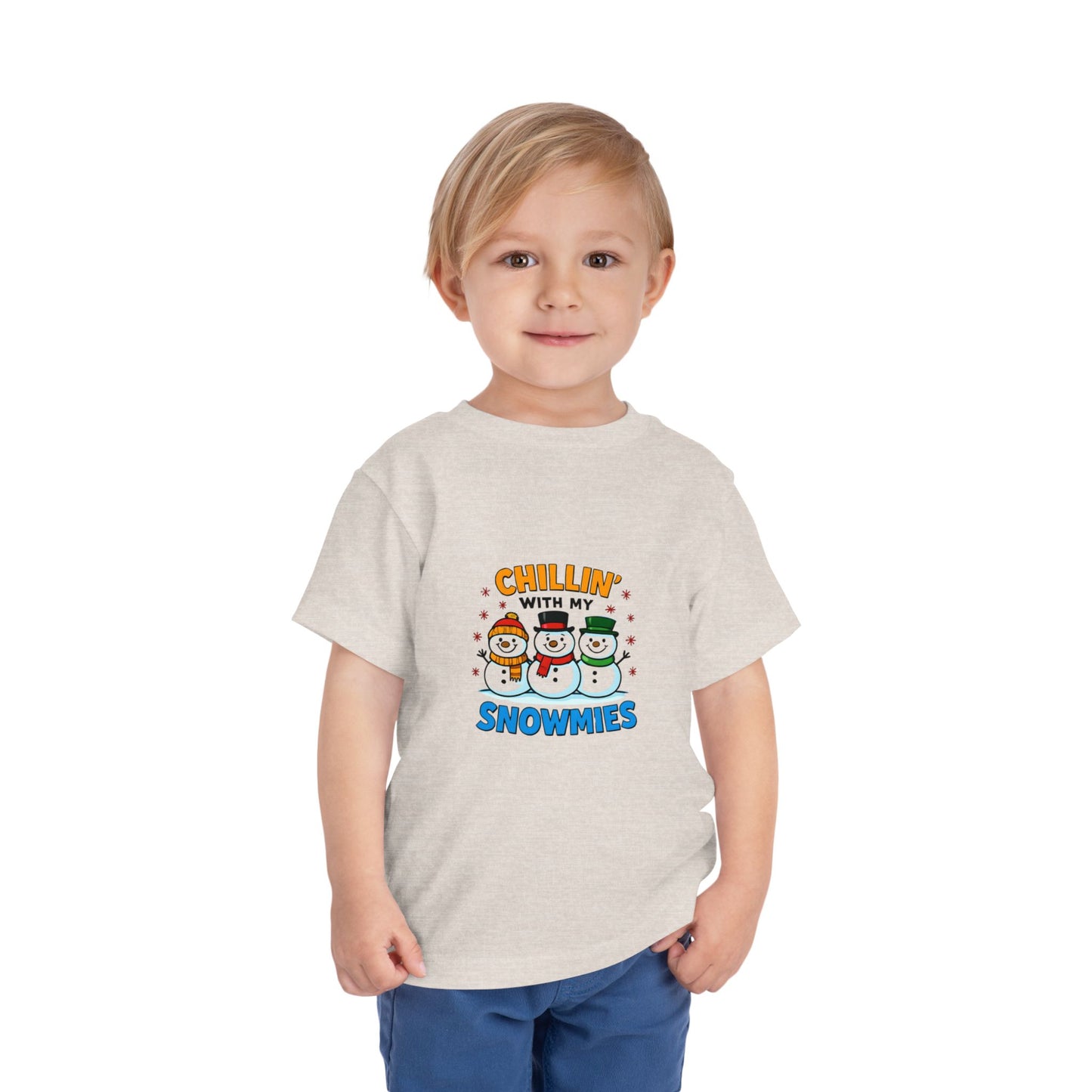 Chillin' with My Snowmies Toddler Christmas Tee