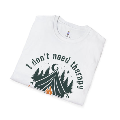 Camping Therapy Unisex T-Shirt | Outdoor Enthusiast Gift | Nature Lover Tee | Adventure Shirt | Camping Apparel