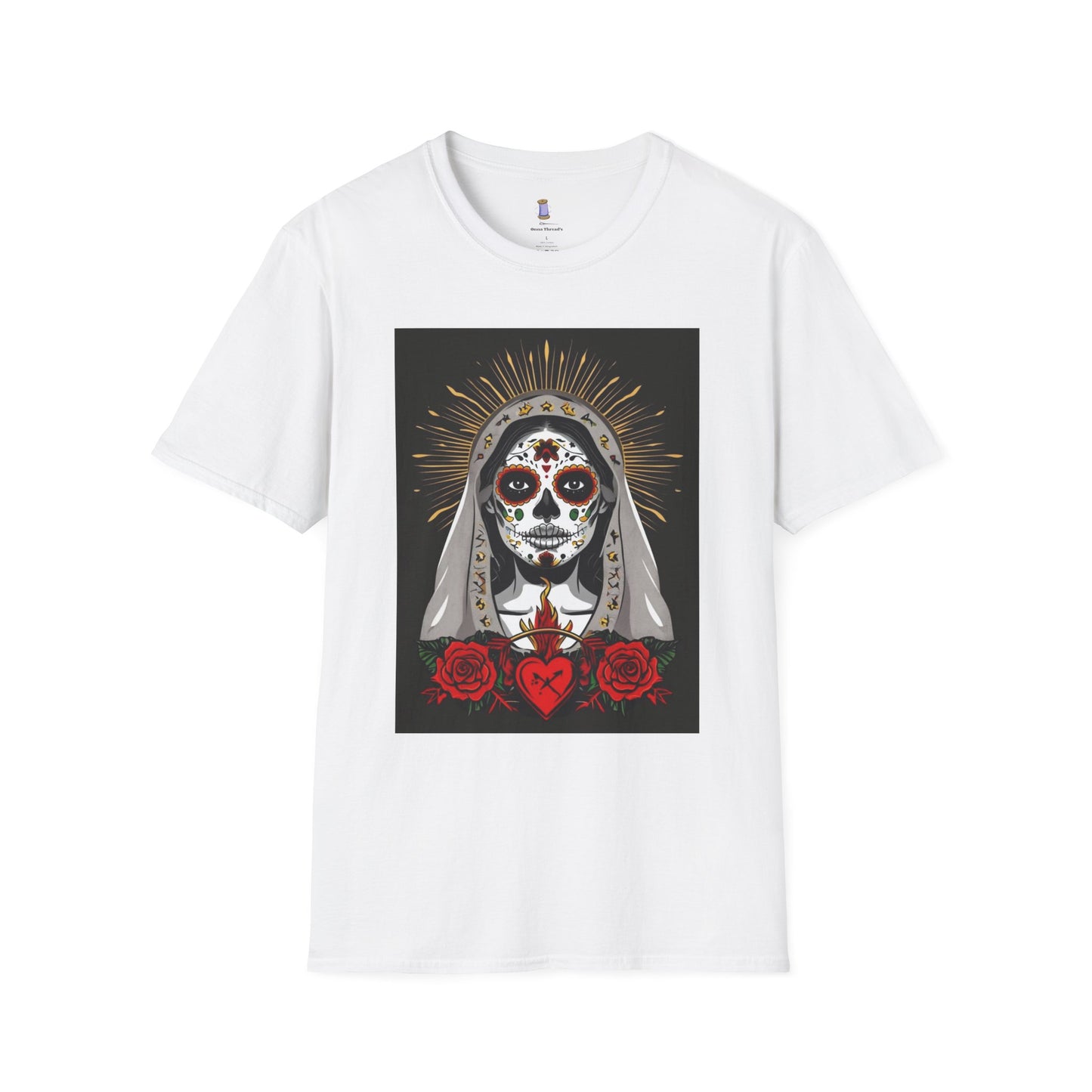 Day of the Dead Skull T-Shirt, Unisex Graphic Tee, Fall Fashion, Halloween Costume, Unique Gift for Her, Artistic Wear