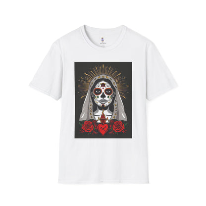 Day of the Dead Skull T-Shirt, Unisex Graphic Tee, Fall Fashion, Halloween Costume, Unique Gift for Her, Artistic Wear