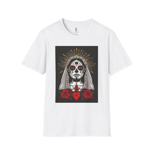 Day of the Dead Skull T-Shirt, Unisex Graphic Tee, Fall Fashion, Halloween Costume, Unique Gift for Her, Artistic Wear