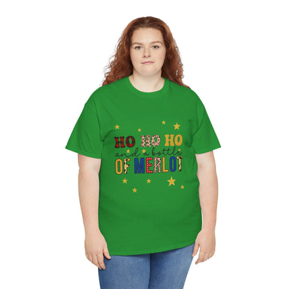 HO HO HO & Merlot Christmas Tee