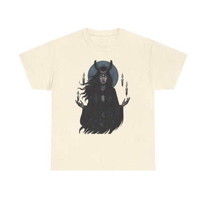 Moonlit Sorceress – Enchanted Candlelight Tee