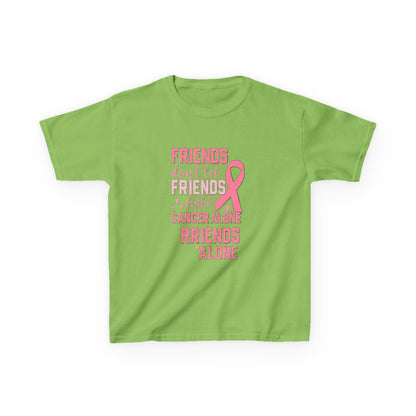 Friends Fight Cancer Alone Tee - Pink Ribbon Kids Shirt