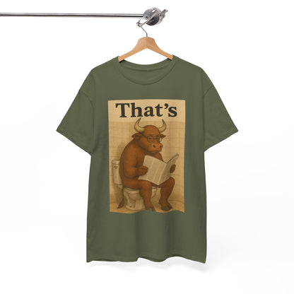 Bull on Toilet Unisex Tee