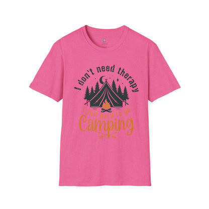 Camping Therapy Unisex T-Shirt | Outdoor Enthusiast Gift | Nature Lover Tee | Adventure Shirt | Camping Apparel