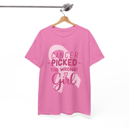 Cancer: The Wrong Picked Girl - Pink Ribbon Tee