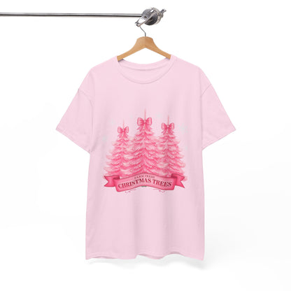 Farm Fresh Pink Christmas Tree Tee