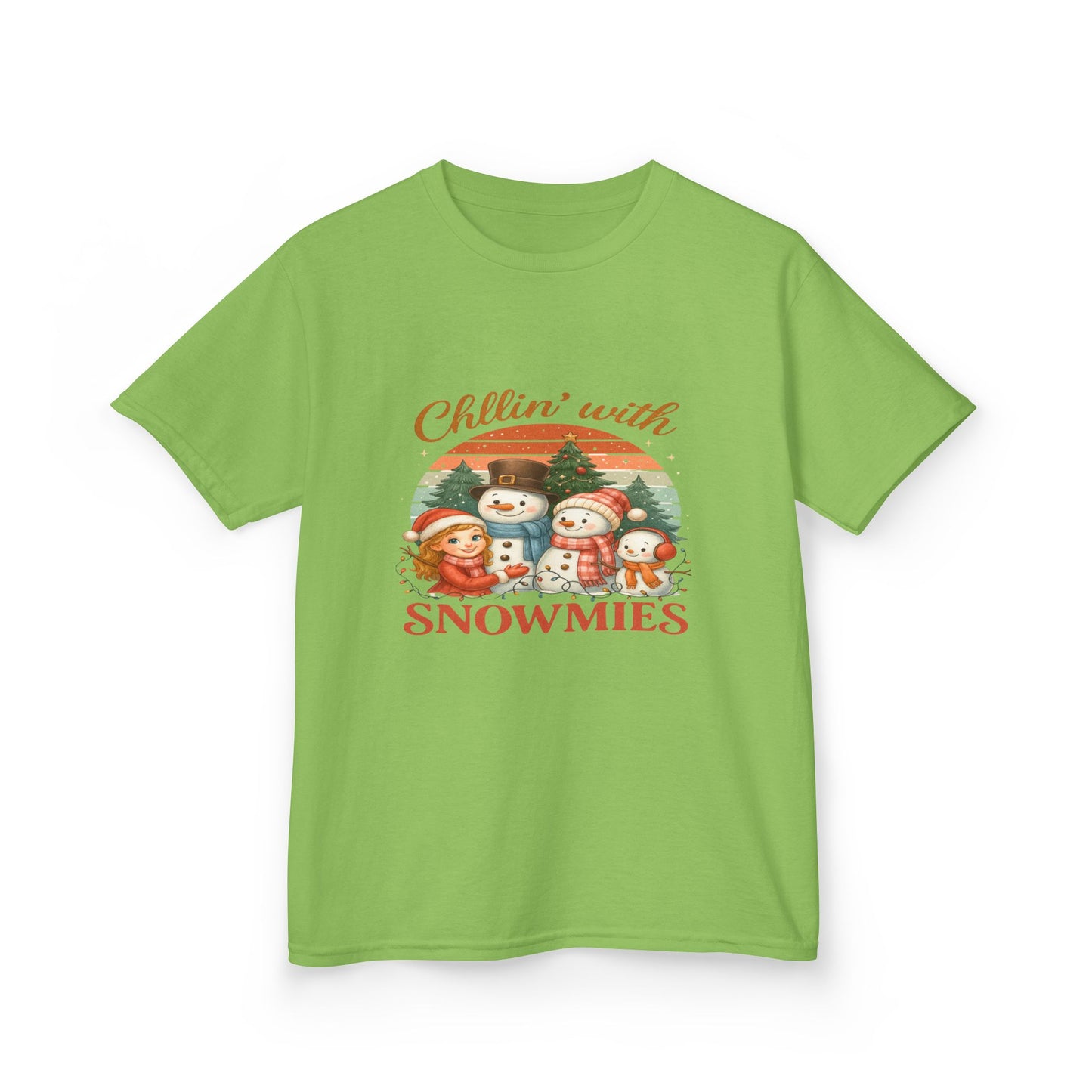 Chillin' with Snowmies Kids Christmas Tee