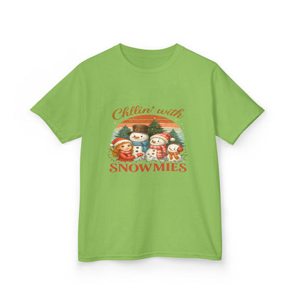 Chillin' with Snowmies Kids Christmas Tee