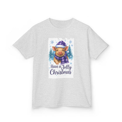 Jolly Pig Christmas Tee - Kids Holiday Shirt