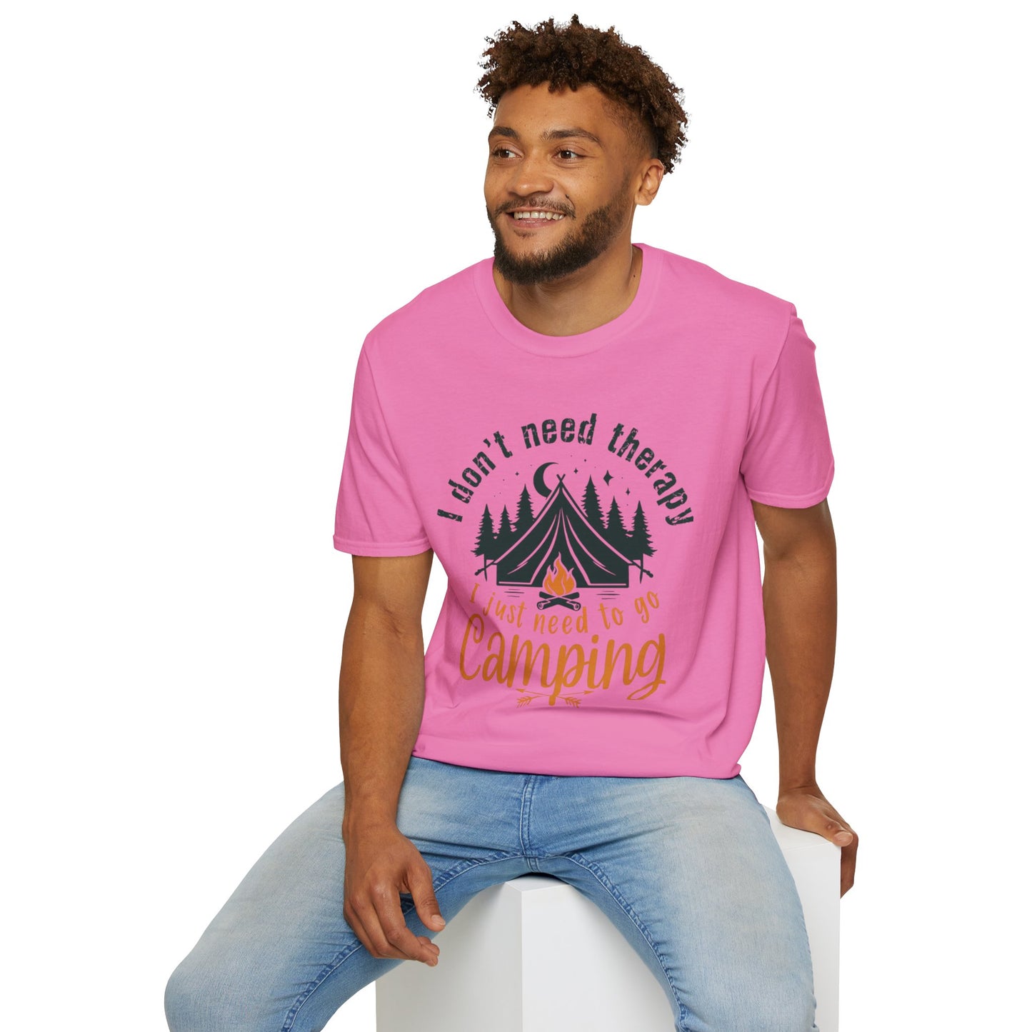 Camping Therapy Unisex T-Shirt | Outdoor Enthusiast Gift | Nature Lover Tee | Adventure Shirt | Camping Apparel