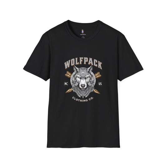 Wolfpack Graphic Unisex T-Shirt, Casual Wear, Gift for Nature Lovers, Outdoorsy Shirt, Unique Wolf Design, Perfect for Hiking