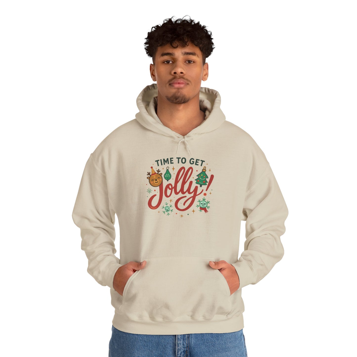 Holiday 'Time to Get Jolly' Hoodie — Christmas Sweatshirt