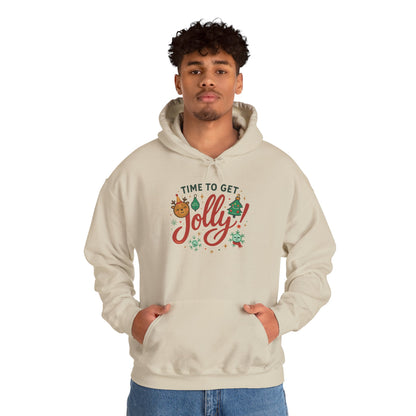Holiday 'Time to Get Jolly' Hoodie — Christmas Sweatshirt