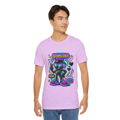 Download Now! Retro Gamer Alien T-Shirt — Neon Vaporwave Gaming Tee