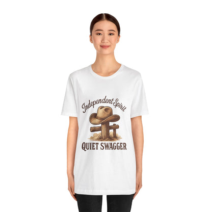 Quiet Swagger Cowboy Tee — Independent Spirit Western T-Shirt
