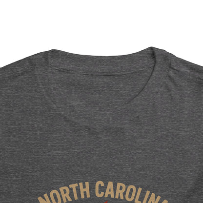 Toddler Tee - NC Cardinal and Dogwood Flower Design