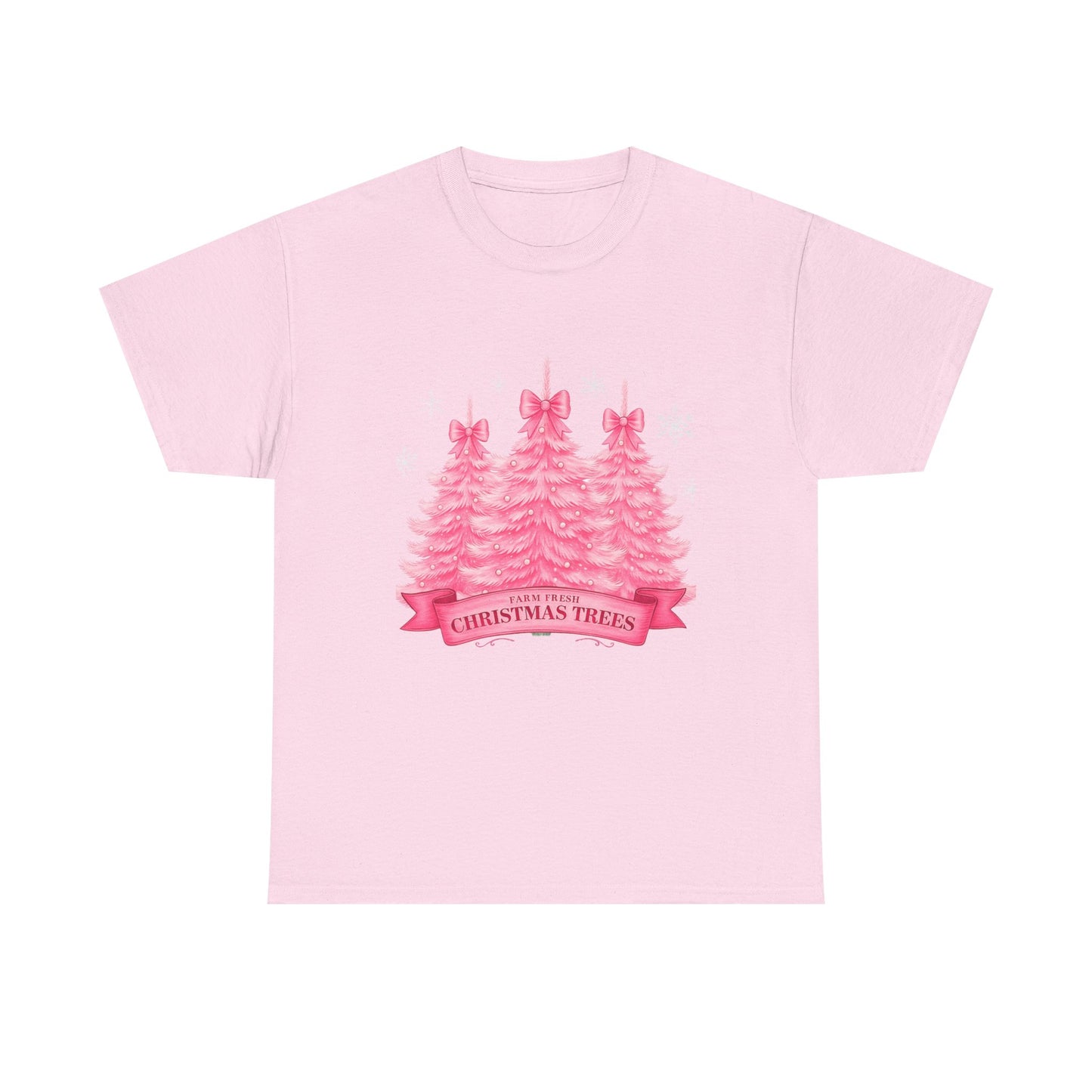 Farm Fresh Pink Christmas Tree Tee