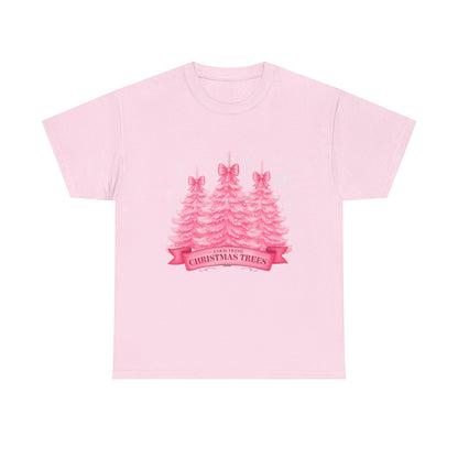 Farm Fresh Pink Christmas Tree Tee