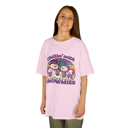 Kids Snowman Tee, Fun Winter T-Shirt, Holiday Gift for Kids, Christmas Apparel, Cute Snowmies Design, Cozy Cotton Tee