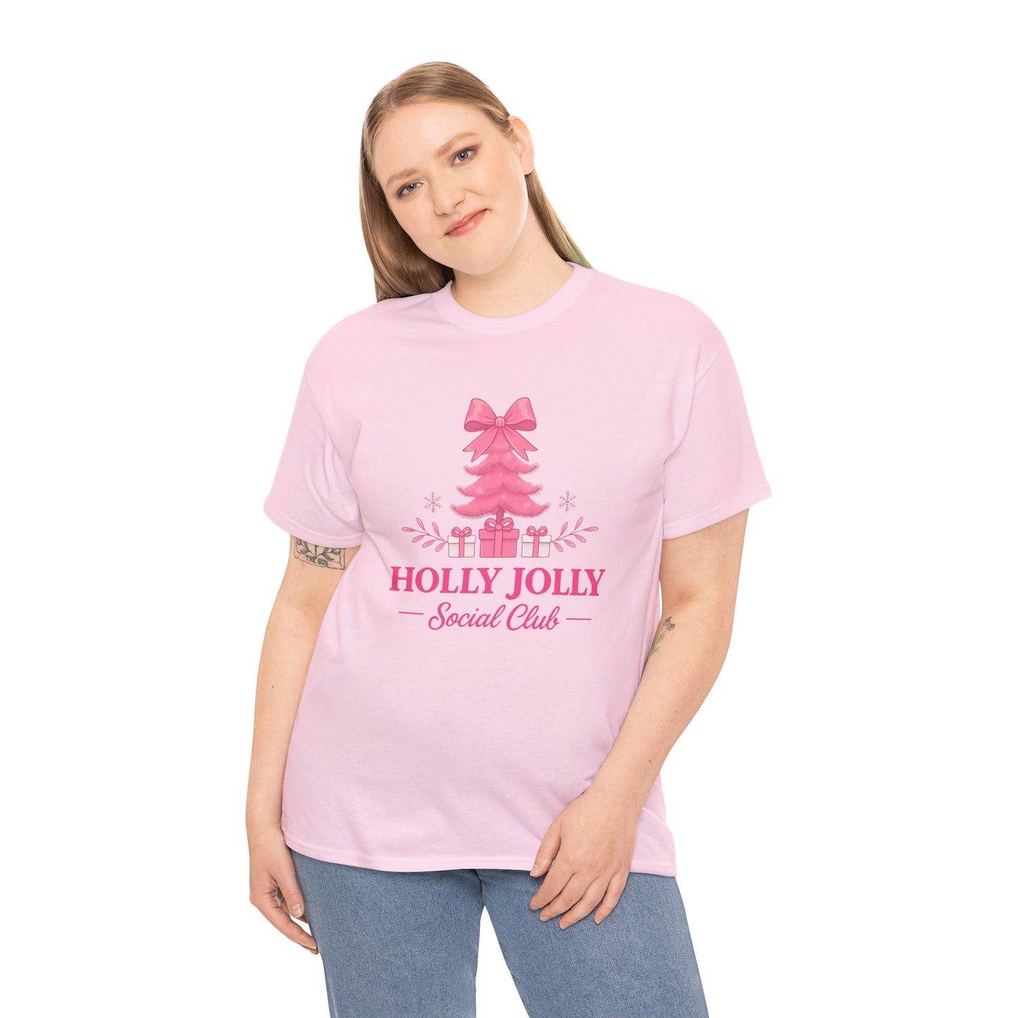 Holly Jolly Pink Tree Tee