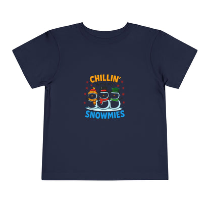 Chillin' with My Snowmies Toddler Christmas Tee