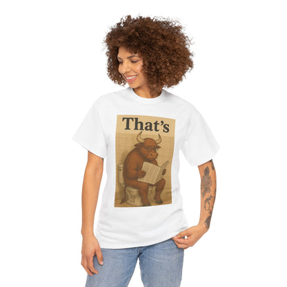 Bull on Toilet Unisex Tee
