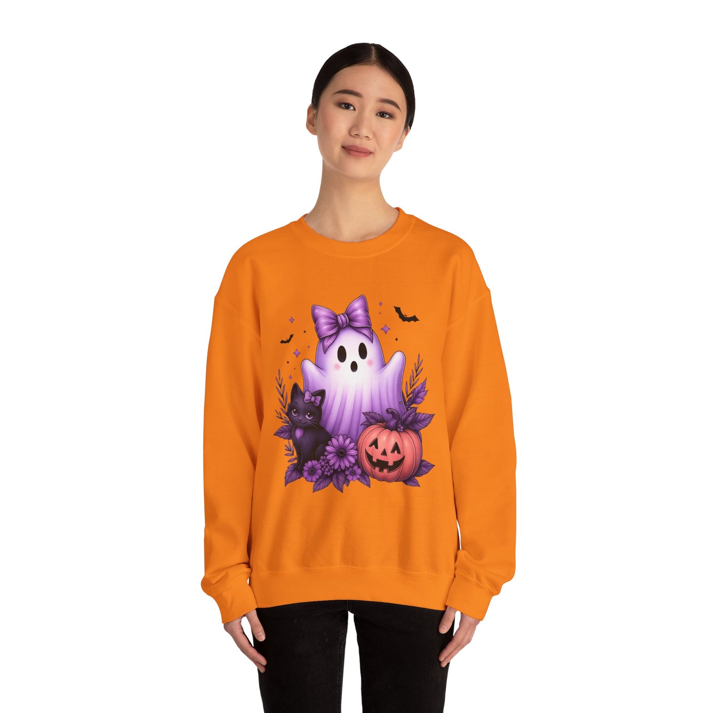 Cute Halloween Ghost Crewneck Sweatshirt