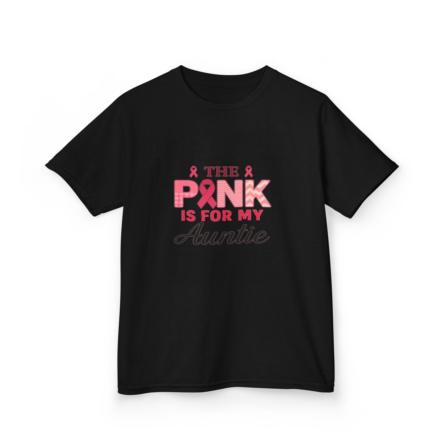 Pink Ribbon Auntie Dinosaur Christmas Tee