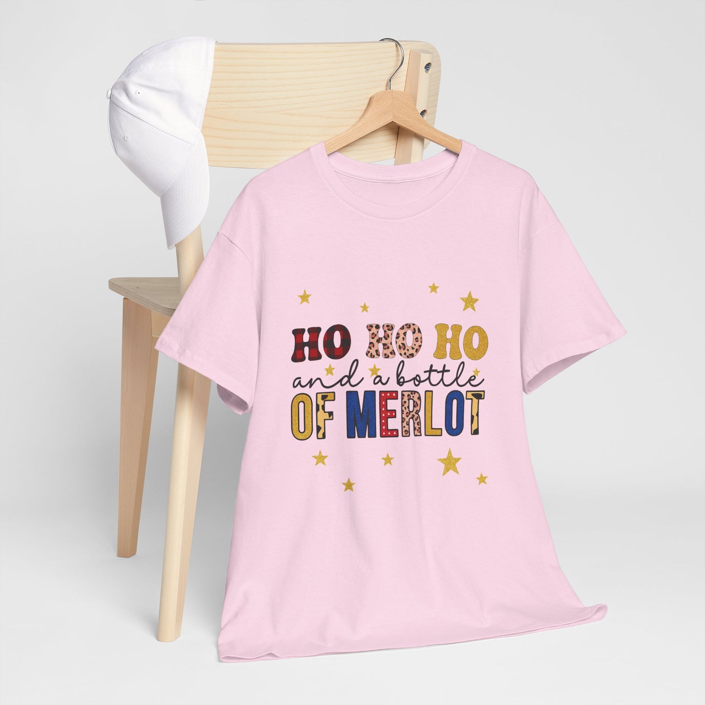 HO HO HO & Merlot Christmas Tee