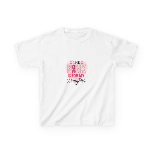 Pink Dinosaur Daughter Tee - Breast Cancer Awareness