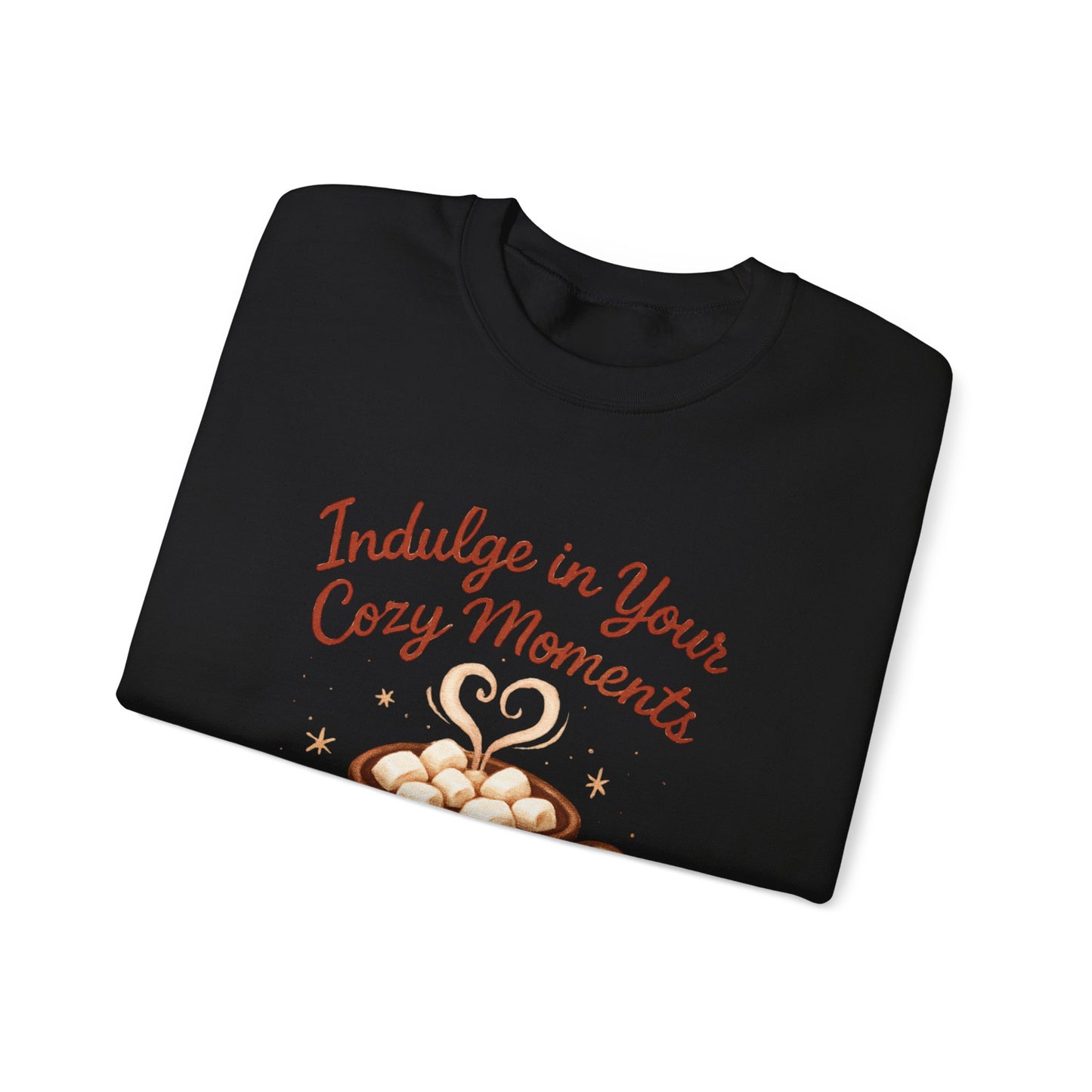 Cozy Hot Cocoa Crewneck Sweatshirt — "Indulge in Your Cozy Moments"