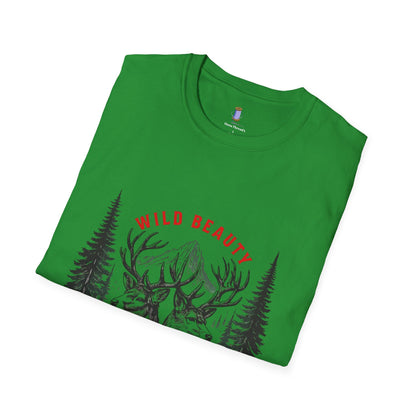 Wild Beauty Deer T-Shirt, Nature Lover Tee, Wildlife Gift, Unisex Tee, Rustic Home Décor