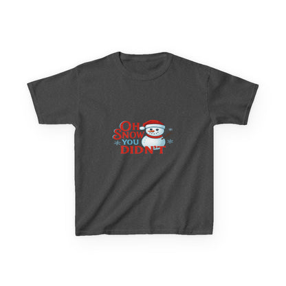 Oh Snow You Didn't! Snowman Dino Christmas Tee