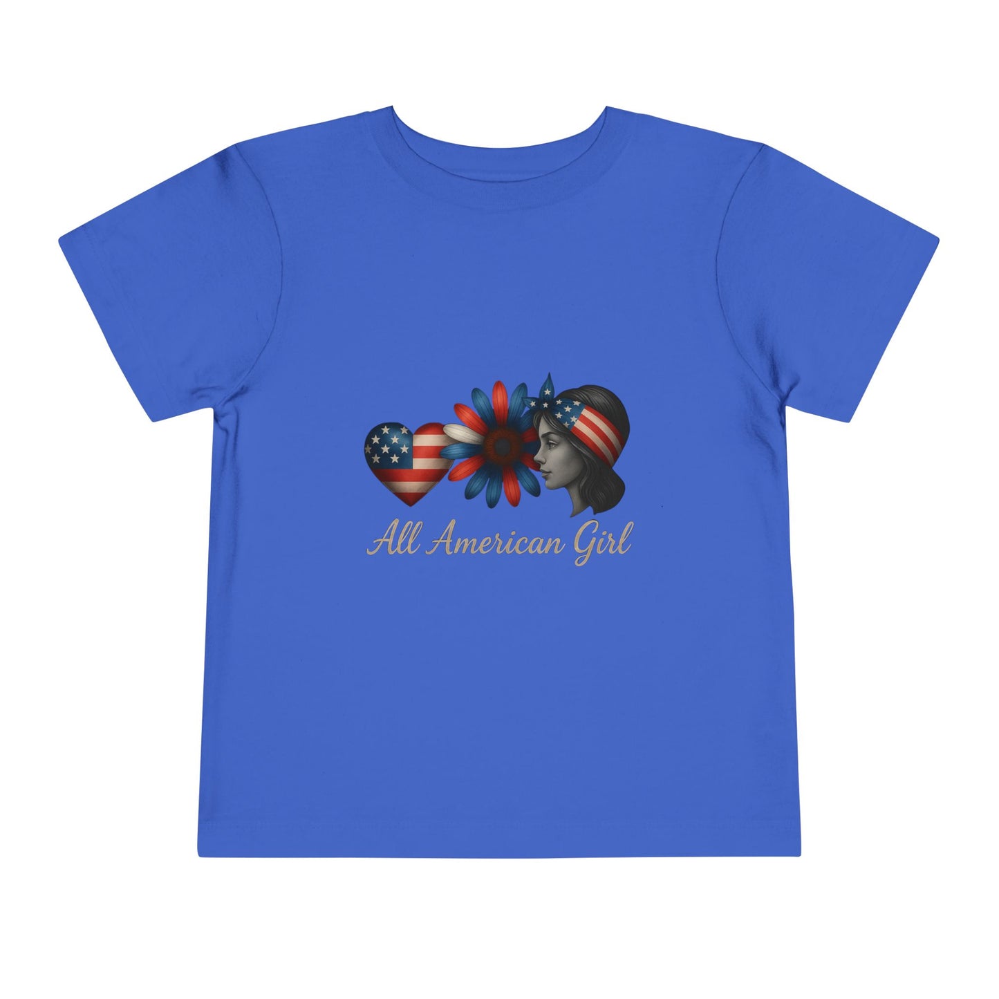 All American Girl Heart & Flower Tee