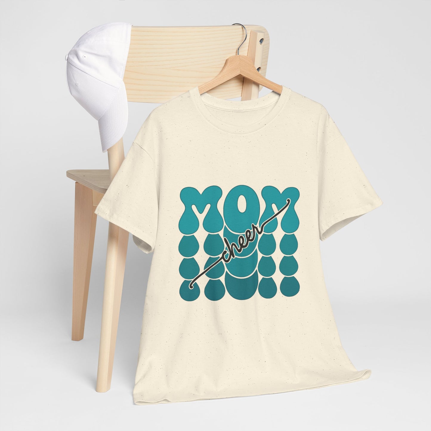 MOM Cheer – Turquoise Spirit Tee