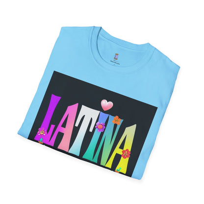 Colorful Latina Floral T-Shirt, Unisex Tee, Pride Shirt, Floral Graphic Tee, Gift for Her, Summer Style, Celebration Shirt