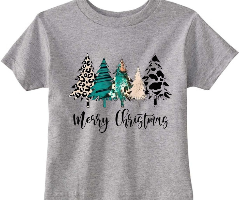 Merry Christmas Trees Kid T-Shirt