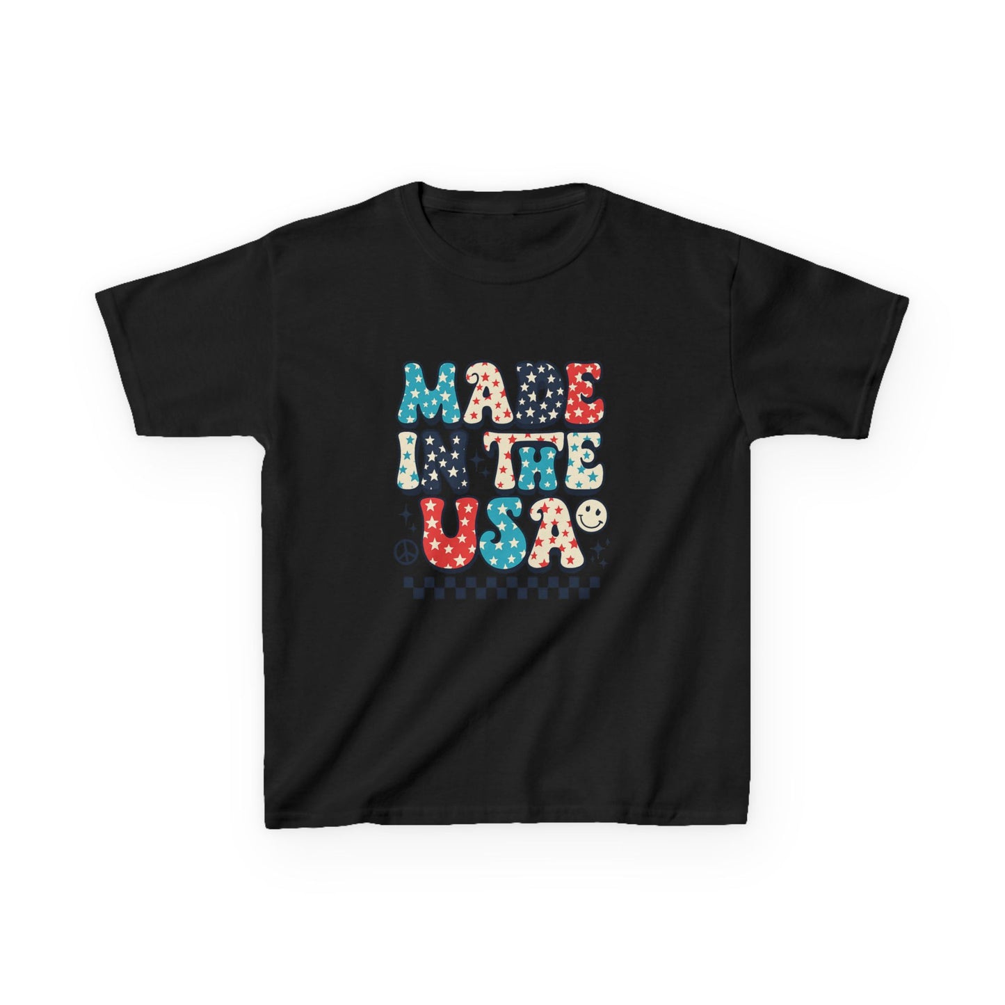 Retro USA Dino Christmas Tee - Made in the USA
