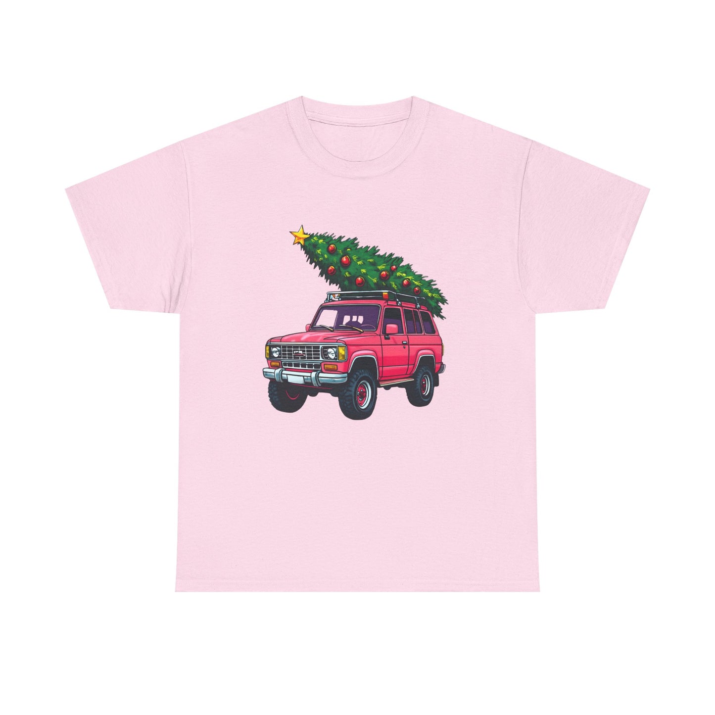 Pink SUV Christmas Tree Tee