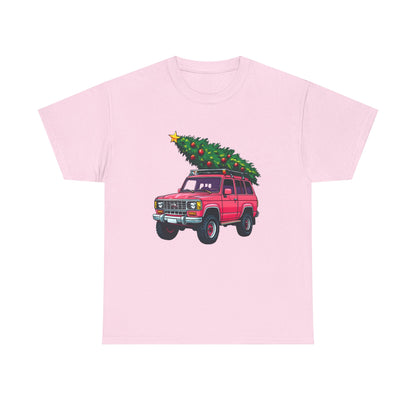 Pink SUV Christmas Tree Tee