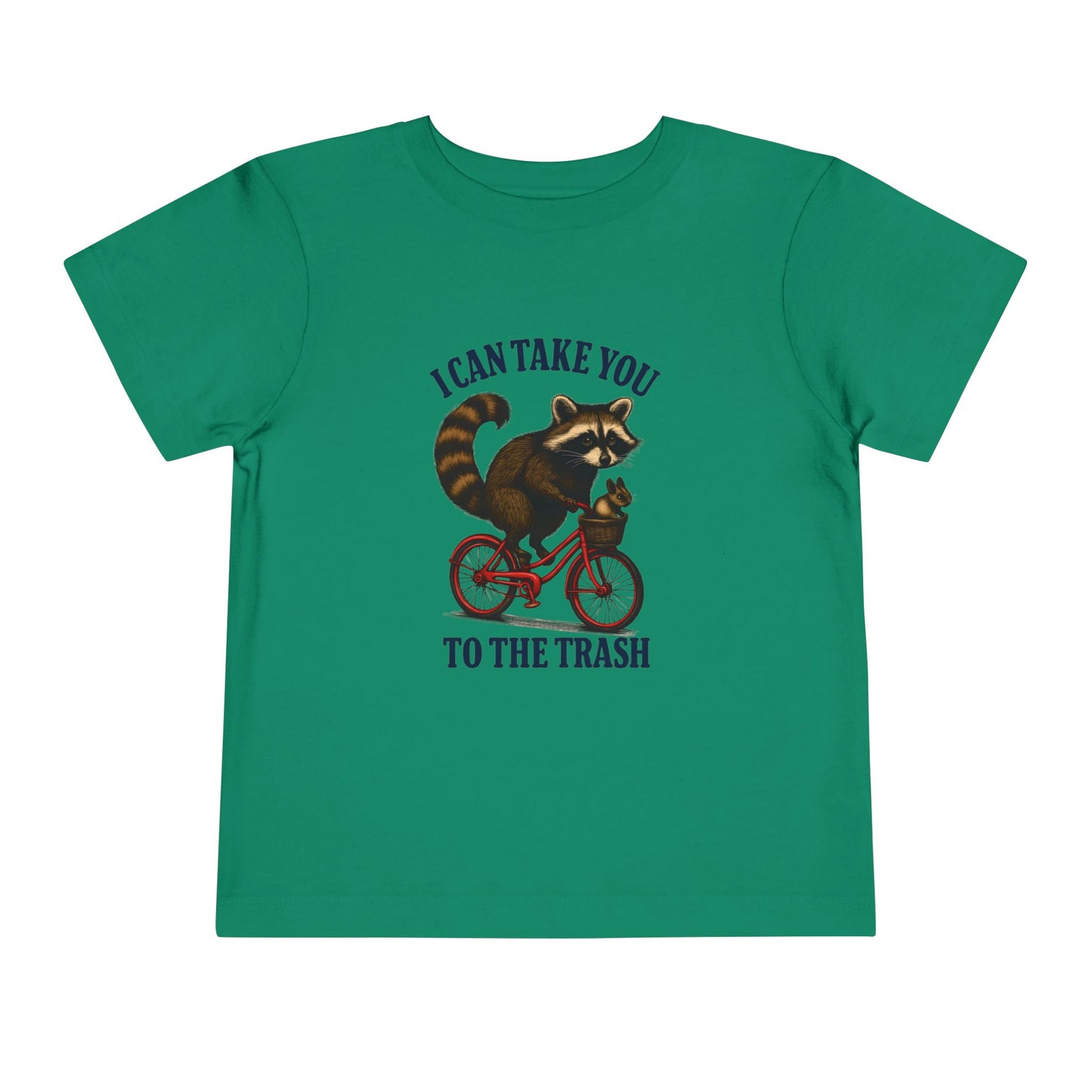 Raccoon Bike Ride Toddler Christmas Tee