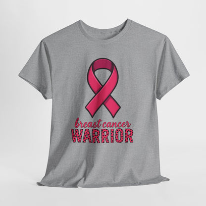 Breast Cancer Warrior Pink Ribbon Tee