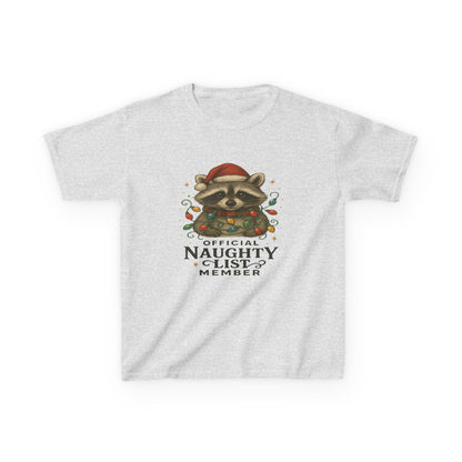 Naughty Raccoon Christmas Tee - Holiday Gift for Kids