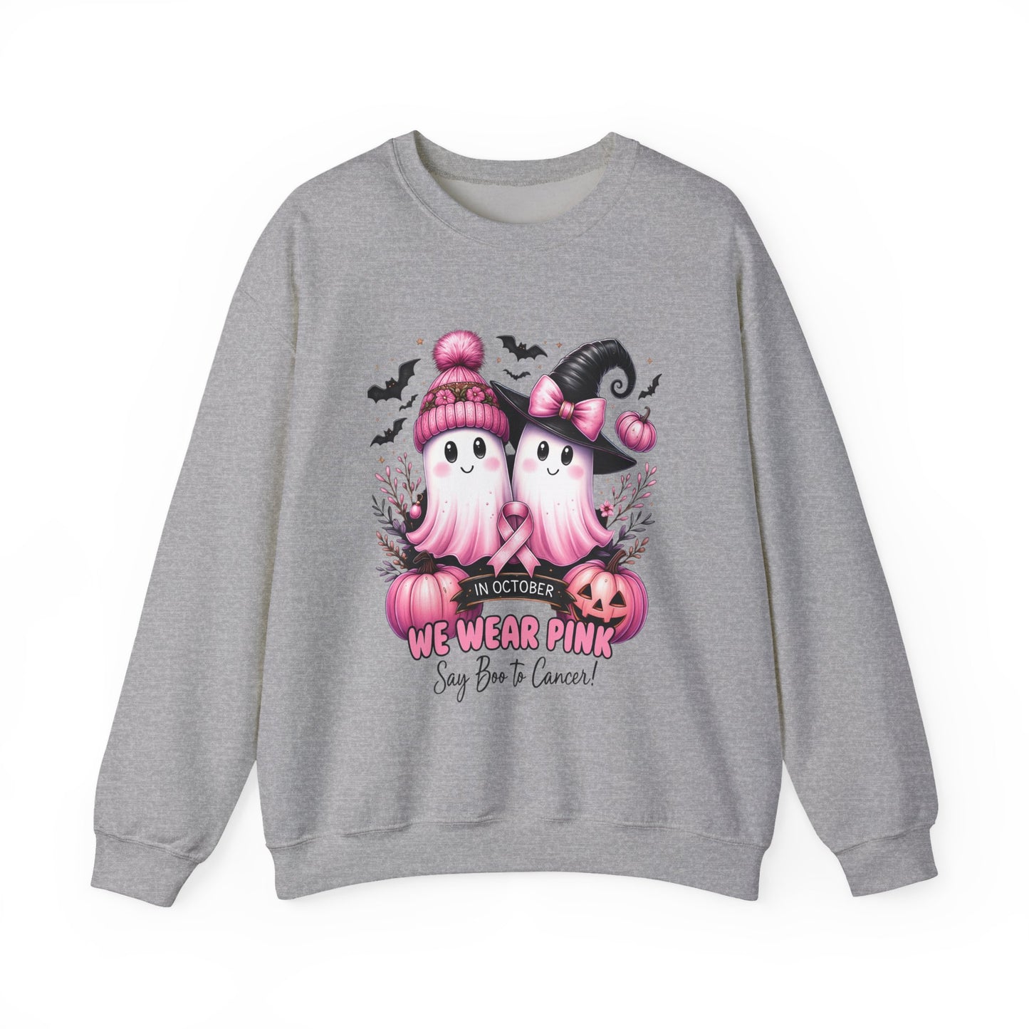 Boo-tiful Breast Cancer Awareness Halloween Crewneck